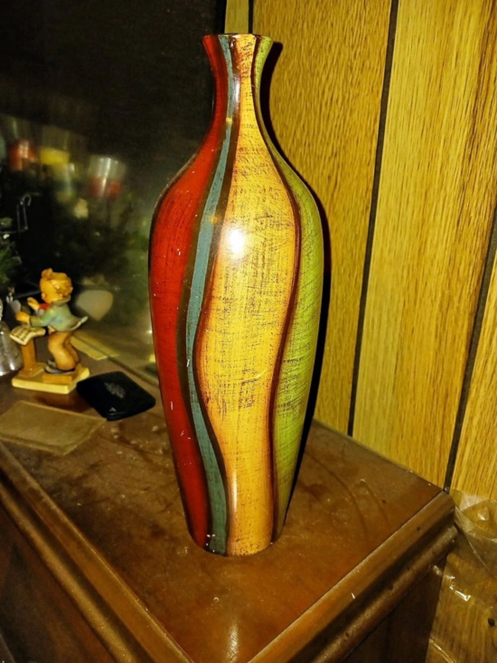Abstract Multicolor Decorative Vase